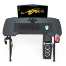 120cm New Arrive Computer Table Z Shaped Gaming Desk With RGB Led Lights Gaming Tables-3