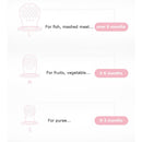 2 X Newborn Baby Food Fruit Nipple Feeder Pacifier Safety Silicone Feeding Tool Pink Small-3