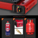 Portable Gas Stove Burner Butane BBQ Camping Gas Cooker With Non Stick Plate Black without Fish Pan and Lid-2