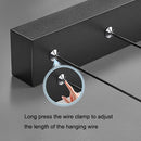 Modern Minimalist Square Pendant Light Adjustable LED Chandelier Triple Layer(straight base)-4