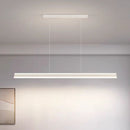 Modern Minimalist Trapezoid Pendant Light Adjustable LED Bar Light White-1