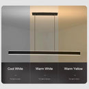 Modern Minimalist Trapezoid Pendant Light Adjustable LED Bar Light White-5