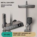 Geobella S31 Luxury Shower System Hot Cold Mixer Shower Set Bathroom Thermostatic SPA Rainfall Bath Tap Bathtub Wall Mount LED Digital Faucet-1