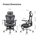 SIHOO A3 Doro C300 Ergonomics Executive Office Chair with Footrest Black-5