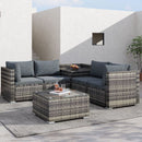 6PCS Outdoor Modular Lounge Sofa Coogee-Grey-1