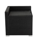 Large Modular Outdoor Ottoman Lounge Set in Black-8