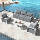 Alfresco 5-Seater Deep-Seated Patio Set – White-4