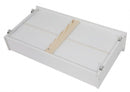2 x Wooden Bed Frame Storage Trundle Drawers-White-9