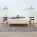 Warm Wooden Natural Bed Base Frame – Double-3