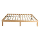 Warm Wooden Natural Bed Base Frame – Double-6