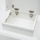 2X Bedside Table 2 Drawers RGB LED Bedroom Cabinet Nightstand Gloss AURORA WHITE-6