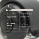 5X 2'' Twin Wheel Office Chair Casters - Slient Smooth, 11x22mm Stem-4