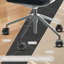 5X 2'' Twin Wheel Office Chair Casters - Slient Smooth, 11x22mm Stem-5