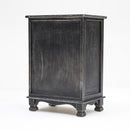 2X Bedside Table 3 Drawer Vintage Side Table Storage Cabinet Bedroom CLARA BLACK-7