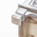 2X Bedside Table 3 Drawer Vintage Side Table Storage Cabinet Bedroom CLARA GREY-9