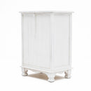 Bedside Table 3 Drawer Vintage Side Table Storage Cabinet Bedroom CLARA WHITE-7