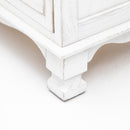 Bedside Table 3 Drawer Vintage Side Table Storage Cabinet Bedroom CLARA WHITE-9