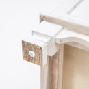 2X Bedside Table 3 Drawer Vintage Side Table Storage Cabinet Bedroom CLARA WHITE-10