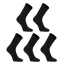 5X Rexy 3D Seamless Crew Socks Large Slim Breathable BLACK-1