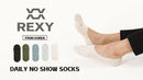 5X Rexy Daily No Show Ankle Socks Large Non-Slip Breathable MULTI COLOUR-2