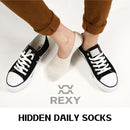 5X Rexy Daily No Show Ankle Socks Large Non-Slip Breathable MULTI COLOUR-7