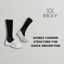 3X Rexy Cushion No Show Ankle Socks Small Non-Slip Breathable WHITE-5