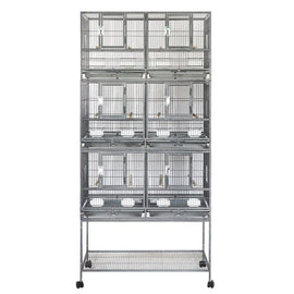YES4PETS 208cm XXL Stackers Breeding Bird Budgies Aviary Cage - 0