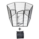YES4PETS 6 Panels 100 cm Heavy Duty Pet Dog Cat Puppy Rabbit Exercise Playpen Fence Extension With Cover-1