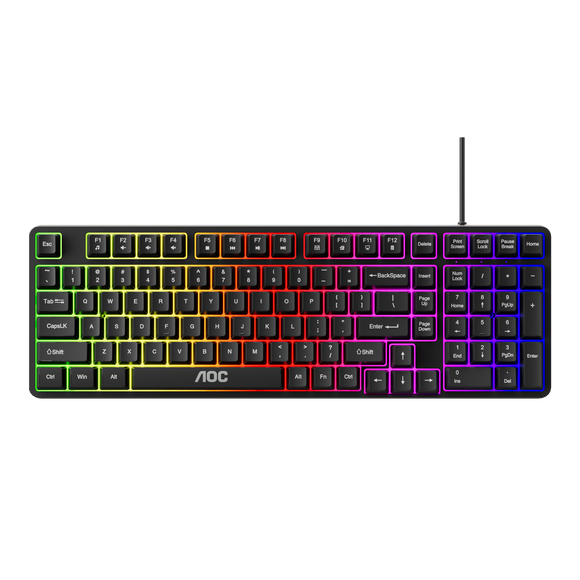 AOC GK116B/97 Wired RGB Gaming Keyboard 120-key