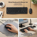 AOC KM170B/97 Wired Home & Office Keyboard + Mouse Combo 1.5M cables Black-3
