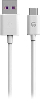 HP DHC-TC100 USB-A to USB-C Cable, Charge and Sync, 1M, White-2
