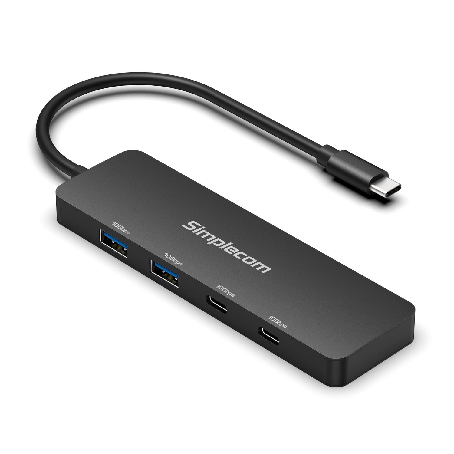 Simplecom CH392 USB 3.2 Gen2 USB-C 4-Port 10Gbps Hub (2x USB-A and 2x USB-C) - 0