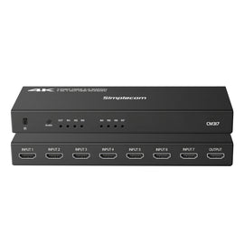 Simplecom CM317 7-Port HDMI 2.0 Switch with Remote 7 IN 1 OUT Splitter HDCP 2.2 4K@60Hz - 0