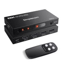Simplecom CM324v2 4-Port HDMI 2.1 Switch with Remote 4 IN 1 OUT Splitter HDCP 2.3 8K@60Hz-1