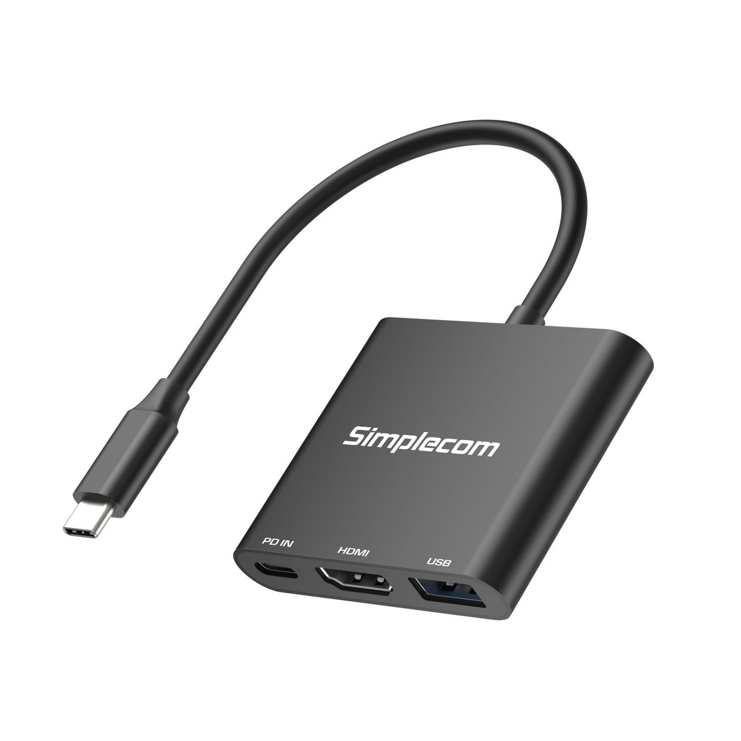 Simplecom DA320 USB-C 3-In-1 Adapter USB 3.2 Gen 1 5Gbps PD HDMI 2.0 4K@60Hz - 0