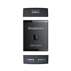 Simplecom KM125 Bi-Directional 2-Way USB 3.0 Switch 1 In 2 Out (2 In 1 Out) 5Gbps - 0
