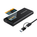 Simplecom SE530 NVMe / SATA M.2 SSD to USB-C Enclosure with SMART LED Screen USB 3.2 Gen 2 10Gbps-1