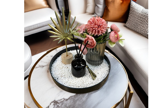 Bloom Flower Tray & Fragrance Diffuser Set - White