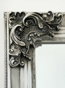 Deluxe French Provincial Ornate Mirror - Silver - X large 210cm x 110cm-5