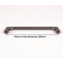 Black Zinc Kitchen Cabinet Handles Drawer Bar Handle Pull 128mm-3