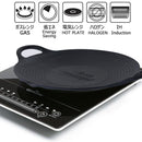 Cast Iron 36cm Korean Japanese BBQ Barbecue Grill Pan Plate Round Griddle Plate Indoor outdoor-3