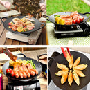 Cast Iron 36cm Korean Japanese BBQ Barbecue Grill Pan Plate Round Griddle Plate Indoor outdoor-5