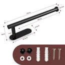 Kitchen Paper Holder Under Cabinet Wall Mount Adhesive Paper Towel Holder  Black-4