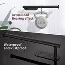 Kitchen Paper Holder Under Cabinet Wall Mount Adhesive Paper Towel Holder  Black-5