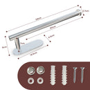 Kitchen Paper Holder Under Cabinet Wall Mount Adhesive Paper Towel Holder  Silver-4