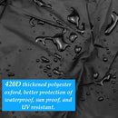 Lawn Mower Cover Lawn Tractor Cover Waterproof Heavy Duty 420D Polyester UV Protection-4