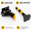 Heavy Duty Fold Down Parking Bollard Lockable Safety Post Yellow Black 61cm-4