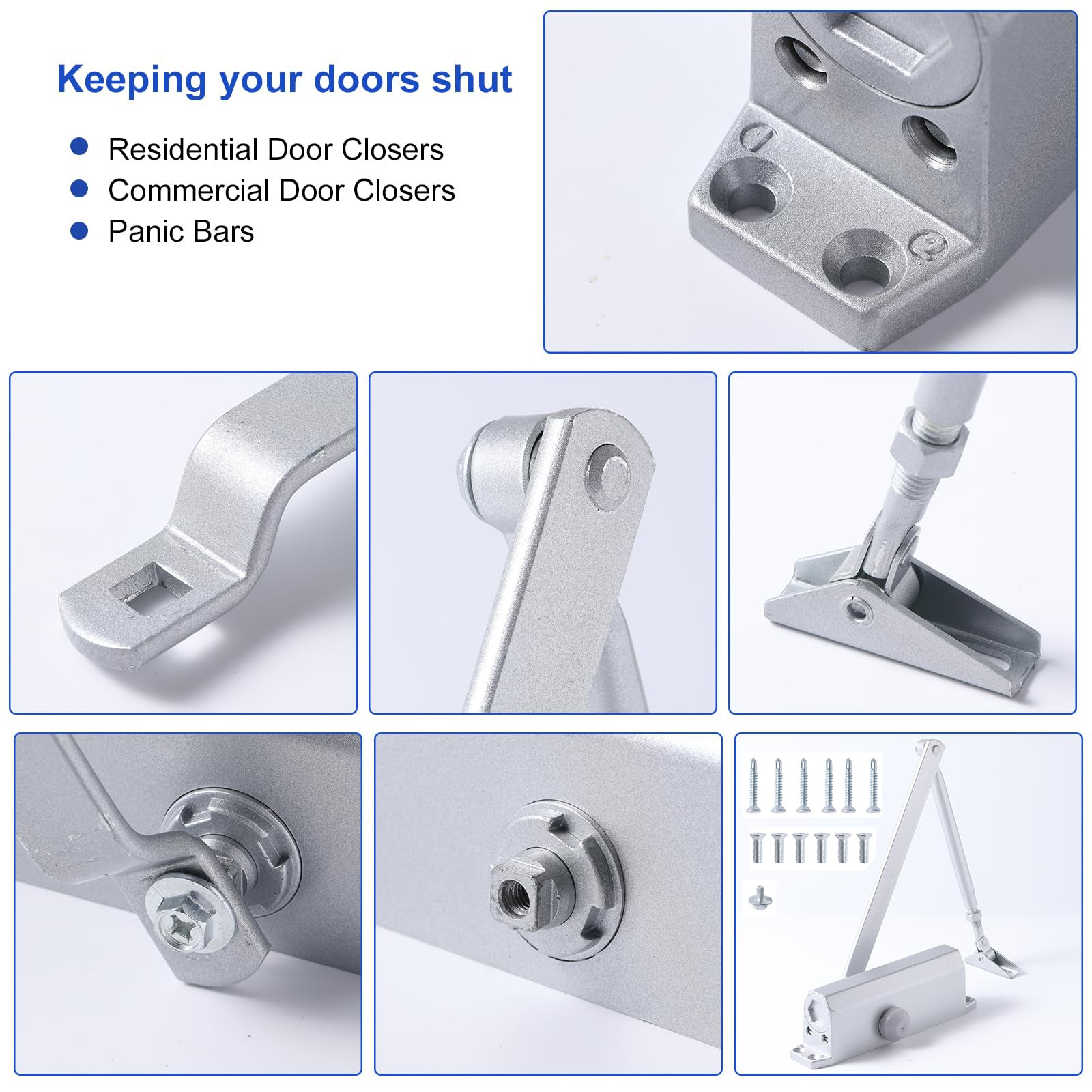 Auto Commercial Door Closers Hydraulic Door Closer for Home  Commercial Door 25-45kg