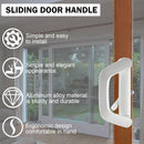 Sliding Patio Door Handle Set Mortise Lock Suitable for Sliding Glass Patio Door White-4