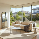 Interior Ave - Bianco Nested Coffee Table Set - White Marble Stone-1